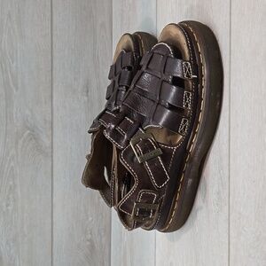 Vintage Dr.Martens Men 8092 Fisherman Chunky Tractor Platform Sandals shoes